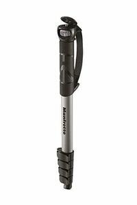 Manfrotto 一脚 COMPACT Advanced アルミ 5段 ブラック MMCOMPACTADV-BK(中古品)　(shin