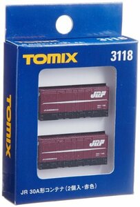 TOMIX Nゲージ 30A コンテナ 2個 赤色 3118 鉄道模型用品(中古品)　(shin