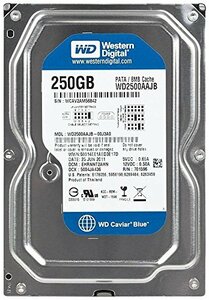 (中古品)WesternDigital WD2500AAJB CaviarBlue 3.5inch 7200rpm 250GB 8MB PATA/10　(shin