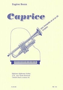 ボザ : カプリス トランペットとピアノのための (トランペット、ピアノ) ルデュック出版(中古品)　(shin