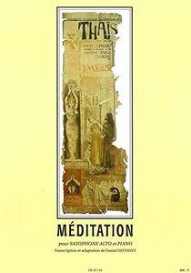 マスネ : タイスの瞑想 (アルトサクソフォン、ピアノ) ウジェル出版(中古品)　(shin
