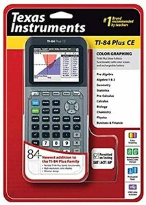 Texas Instruments TI-84 Plus CE Silver Graphing Calculator by Texas Instruments(中古品)　(shin