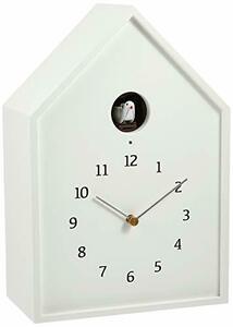 レムノス カッコー時計 アナログ バードハウス 天然色木地 白 Birdhouse Clock NY16-12 WH Lemnos(中古品)　(shin