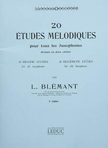 ブレマン : 20の旋律的練習曲 第一巻 (サクソフォン教則本) ルデュック出版(中古 未使用品)　(shin