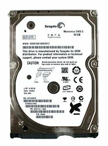 (中古品)80?GB Seagate Momentus 5400.5?SATA 2.5?ノートブックハードドライブst980　(shin