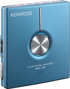 KENWOOD DMC-T55-L ポータブルMDプレーヤー ブルー(中古品)　(shin