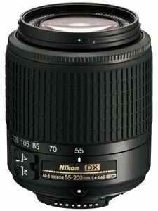 【中古 良品】 Nikon AF-S DX Zoom Nikkor ED 55-200mm F4-5.6G ブラック ニコンDXフォーマッ　(shin