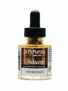 Dr. Ph. Martin's Iridescent Calligraphy Color, 1.0 oz, Bronze (15R)(未使用品)　(shin