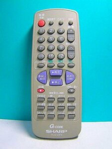 シャープ テレビ・ビデオリモコン GA104SA(中古品)　(shin