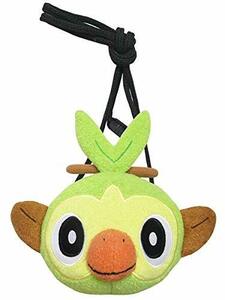 ポケットモンスター ぬいぐるみ雑貨シリーズ　がまぐちポシェット　サルノリ（フェイス） ぬいぐるみ 高さ17cm(中古品)　(shin