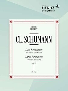 シューマン : 3つのロマンス 作品22 (オーボエ、ピアノ) ブライトコプフ出版(中古品)　(shin