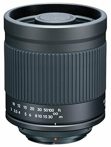 Kenko 望遠レンズ ミラーレンズ 400mm F8 マニュアルフォーカス フード付 ペンタックスK用 ブラック フィルム/デジタ (中古品)　(shin