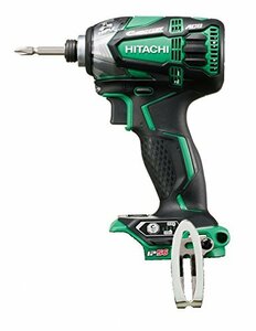 HiKOKI(ハイコーキ) 旧日立工機 14.4V コードレスインパクトドライバ アグレッシブグリーン WH14DDL2(NN)(L) 本体のみ(中古品)　(shin