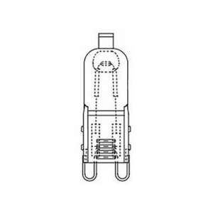 三菱 ミラー無しラインボルトハロゲンランプ 《ハロピン(HALOPIN)》 110V 25W フロストタイプ G9口金