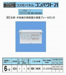 パナソニック コスモパネルコンパクト21 標準タイプ リミッタースペース付 (未使用・未開封品)　(shin