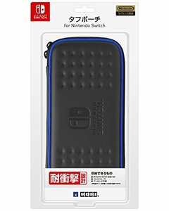 【Nintendo Switch対応】タフポーチ for Nintendo Switch ブラック×ブルー(中古 未使用品)　(shin