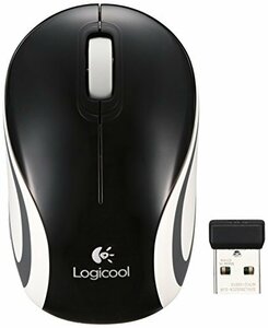 Logicool ロジクール ワイヤレス ミニマウス ブラック M187BK(中古品)　(shin