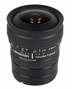 Lensbaby 魚眼レンズ サーキュラーフィッシュアイ 5.8mm F3.5 マイクロフォーサーズマウント マイクロフォーサーズ対 (中古品)　(shin