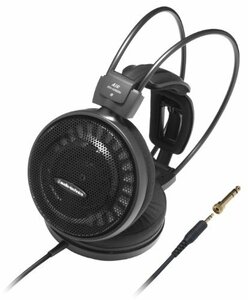 audio-technica エアーダイナミック 有線 オープン型ヘッドホン ATH-AD500X ブラック　(shin