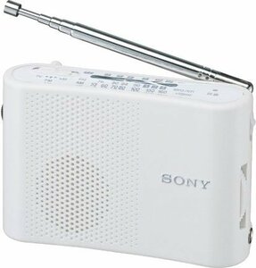 【中古品】SONY コンパクトラジオ ICF-50V(W)　(shin