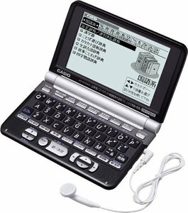 CASIO 電子辞書 Ex-word XD-ST6300BK ブラック (100コンテンツ, 多辞書モデル, 6言語TTS/英語ネイティブダブル音声対 (中古品)　(shin