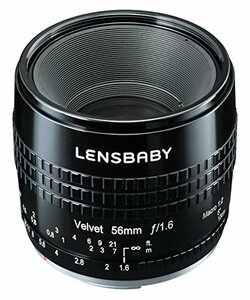 Lensbaby ソフトレンズ Velvet 56 56mm F1.6 ペンタックスKマウント ブラック フルサイズ対応 860700(中古 未使用品)　(shin