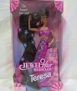 1995 Jewel Hair Mermaid Teresa Barbie Doll in Pink with the longest hair ever by Barbie [並行輸入品](中古品)　(shin