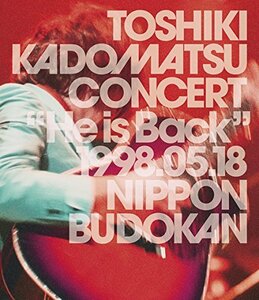 TOSHIKI KADOMATSU CONCERT “He is Back” 1998.05.18 日本武道館 [Blu-ray](中古品)　(shin