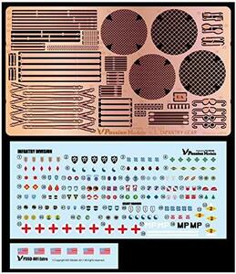 パッションモデル 1/35 第二次世界大戦 アメリカ陸軍 歩兵 ギア&デカールセット プラモデル用パーツ P35-117(中古品)　(shin