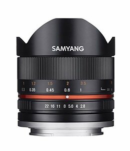 Samyang 8mm F2.8 UMC Fisheye II (ブラック) レンズ Sony Eマウント (NEX) カメラ用 (SY8MBK28-E)(中古品)　(shin