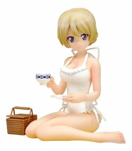 BEACH QUEENS ガールズ&パンツァー ダージリン 1/10スケール PVC製 塗装済み 完成品 フィギュア(中古 未使用品)　(shin