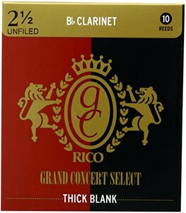 D'Addario WoodWinds ダダリオ リード Bbクラリネット用 GRAND CONCERT SELECT THICK BL　(shin