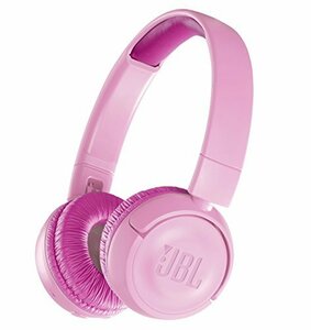 JBL JR300BT 子供向け Bluetoothヘッドホン 音量制御機能搭載/カスタマイズシール付属 ピンク JBLJR300BTPIK 【国内正(中古品)　(shin