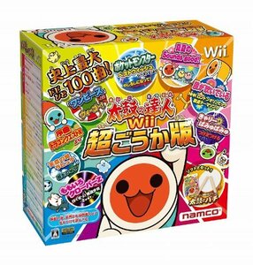 【中古品】 太鼓の達人Wii 超ごうか版 (専用太鼓コントローラ「太鼓とバチ」同梱版)　(shin