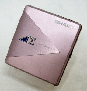 【中古 良品】 SHARP　シャープ　MD-DS5-P　ピンク系　1ビットポータブルMDプレーヤー　MDLP対　(shin