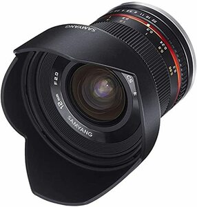 SAMYANG 単焦点広角レンズ 12mm F2.0 ブラック フジフイルム X用 APS-C用　(shin
