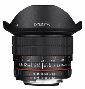 Rokinon 12mm F2.8 超広角魚眼レンズ - フルフレーム互換。 フルサイズ 12M-C(中古 未使用品)　(shin