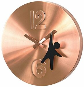 スパイス 壁掛け時計 エッジ ハンギングマン ウォールクロック 30cm カッパー TELR1040CP(中古品)　(shin