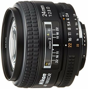 【中古 良品】 Nikon 単焦点レンズ Ai AF Nikkor 24mm f/2.8 フルサイズ対応　(shin