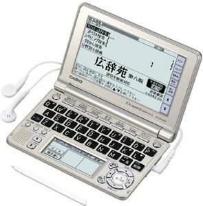 CASIO Ex-word 電子辞書 XD-SF6300GD シャンパンゴールド 音声対応 110コンテンツ 多辞書総合モデル クイック　(shin