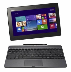 ASUS T100TAシリーズ NB / gray (WIN8.1 32bit / 10.1inch touch / Z3740(中古品)　(shin