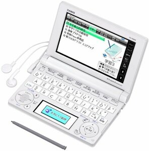 CASIO Ex-word 電子辞書 中学生学習モデル ホワイト 110コンテンツ・1000文学作品・クラシック1000フレーズ収録 ツイ (中古品)　(shin