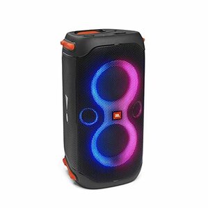 JBL PARTYBOX110 Bluetoothスピーカー ワイヤレス IPX4/マイク入力/ギター入力搭載/ブラック JBLPARTYBOX110JN(中古 未使用品)　(shin