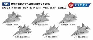 ピットロード 1/700 スカイウェーブシリーズ 世界の最新ステルス戦闘機セット2020 プラモデル S49(中古 未使用品)　(shin