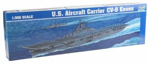 トランペッター 1/350 米海軍 空母 CV-9 エセックス プラモデル(中古 未使用品)　(shin