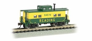 Bachmann Industries # 94070北東スチールCaboose Reading、グリーン/イエロー、Nスケール(中古 未使用品)　(shin