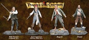 Pirates Of The Caribbean/The Curse Of The Black Pearl Action Figures : Series2 Set of 4(中古品)　(shin