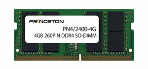 プリンストン DOS/V ノートPC用メモリ 4GB PC4-19200(DDR4-2400) CL=17 260PIN SO-DIMM　(shin