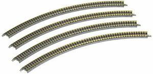 TOMIX Nゲージ カーブレール C354-45 F 4本セット 1856 鉄道模型用品(中古品)　(shin