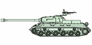 トランペッター 1/72 ソビエト軍 JS-3 60口径122mm砲搭載型 プラモデル 07163(中古品)　(shin